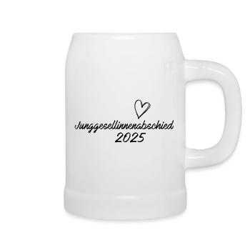 Junggesellinnenabschied 2025 - Bierkrug - Weiß - Rechts
