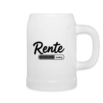Rente 2026 loading Endlich Ruhestand - Bierkrug - Weiß - Rechts