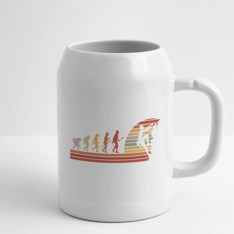 Evolution des Kletterns Retro Design Bierkrug