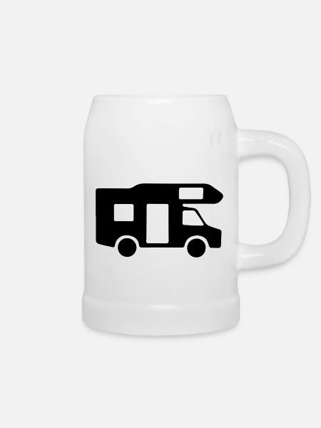 Camper - Bierkrug - Weiß
