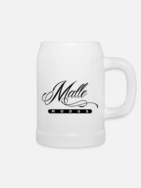 malle modus - Bierkrug - Weiß