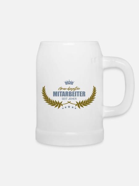 Grandiostester Mitarbeiter seit jeher - Bierkrug - Weiß
