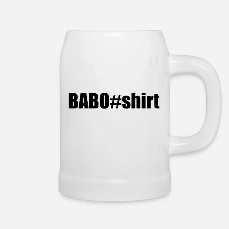 Baboshirt - Bierkrug - Weiß