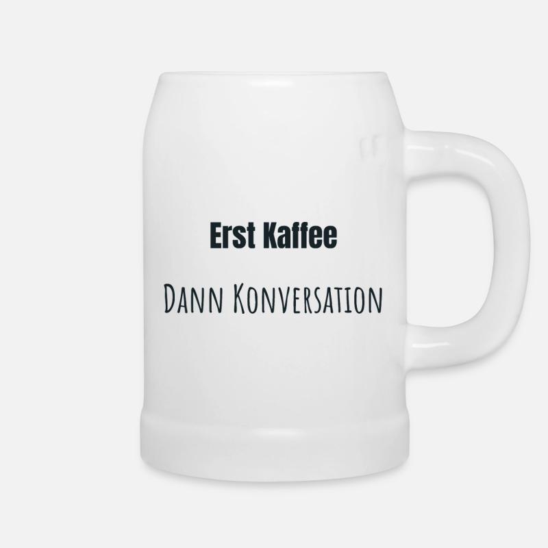 Coffee first, please - Beer Mug - white