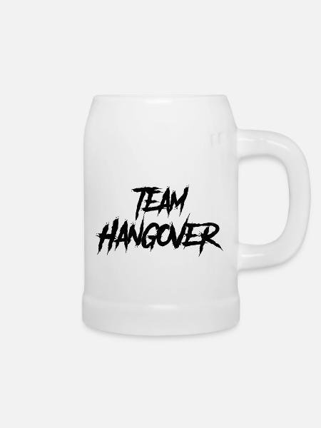 team hangover - Bierkrug - Weiß