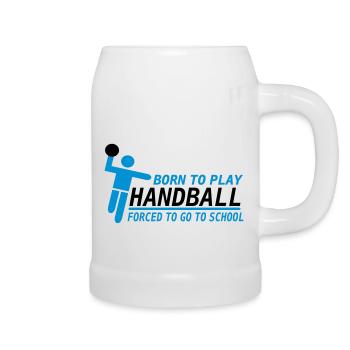 handball - Beer Mug - white - Right