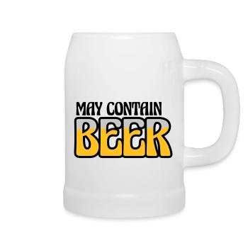Logo May Contain Beer - Beer Mug - white - Right