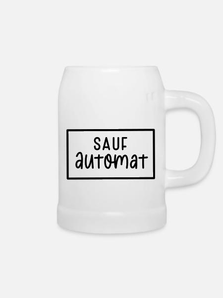 Sauf Automat - Bierkrug - Weiß
