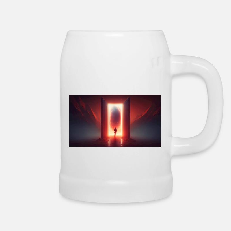 Rotes Tor - Bierkrug - Weiß