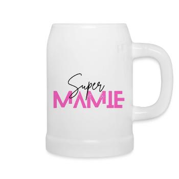 Super Mamie - Chope en céramique - blanc - Droite