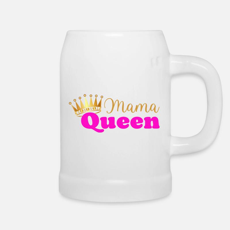 Mama Königin - Mama Königin - Muttertagsgeschenk - Bierkrug - Weiß