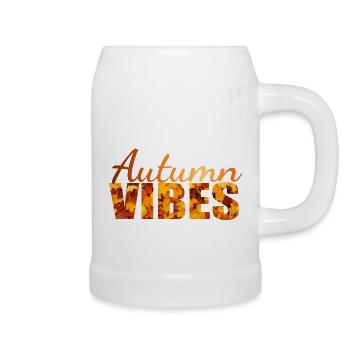 Autumn Vibes - Autumn Feelings - Beer Mug - white - Right