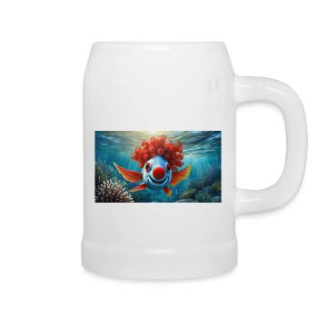 Pun ambiguous german expression - Clownfisch - Beer Mug - white - Right
