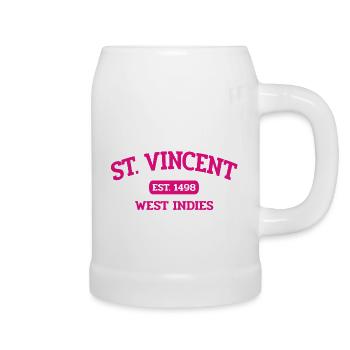 Saint Vincent - Kingstown - Caribbean - West Indies - Beer Mug - white - Right