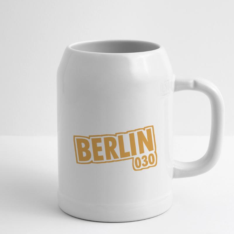 Berlin - 030 - Capital - Germany - Area Code Beer Mug