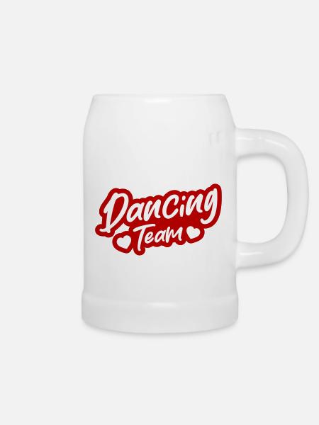 Dancing Team - Bierkrug - Weiß
