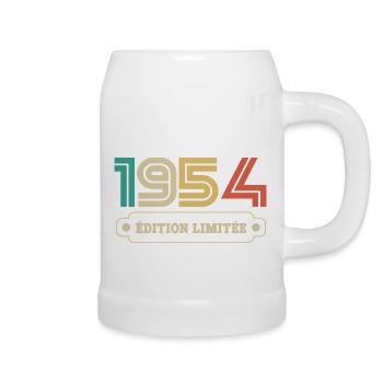 Limitierte Auflage von 1954 - Bierkrug - Weiß - Rechts
