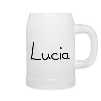 Lucia - Bierkrug - Weiß - Rechts