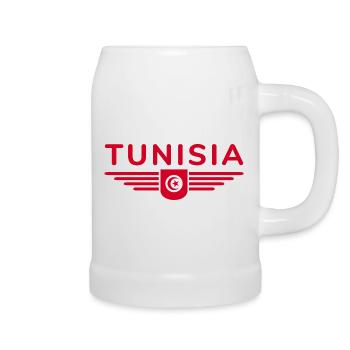 Tunesien Design – Für Kulturfans - Bierkrug - Weiß - Rechts