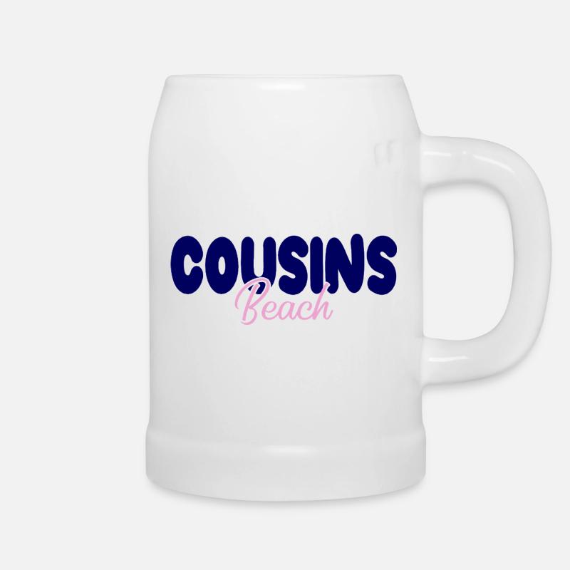 Cousins Beach – Bold & Soft - Beer Mug - white