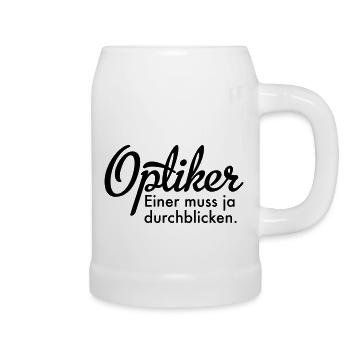 Optiker - Bierkrug - Weiß - Rechts
