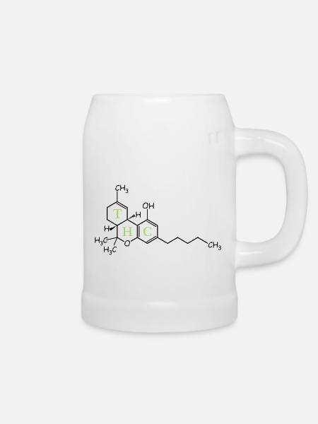 THC Struktur - Bierkrug - Weiß