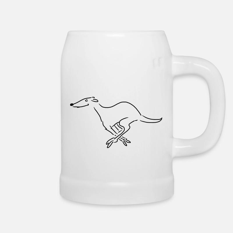 Windhund - Beer Mug - white