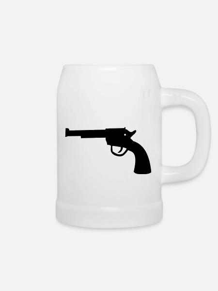 western gun - Bierkrug - Weiß
