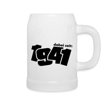 Dabei seit 1941 - Bierkrug - Weiß - Rechts