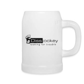 Dissjockey Looking for trouble - Beer Mug - white - Right