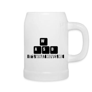 c’est ce qui m’émeut - Chope en céramique - blanc - Droite