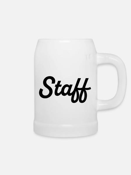 Staff 2 - Bierkrug - Weiß