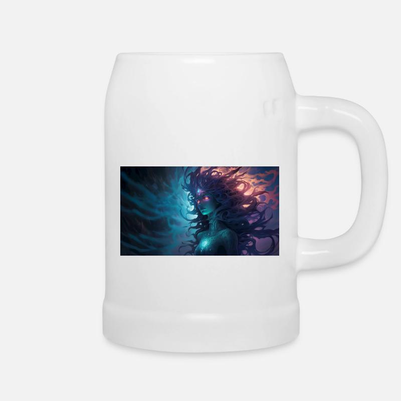Wild Creature Woman - Beer Mug - white