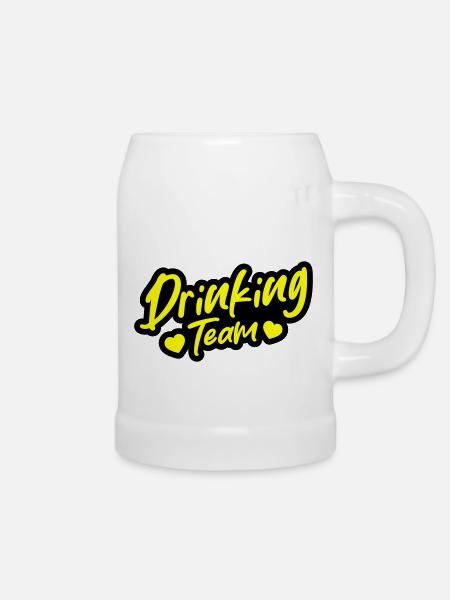 Drinking Team - Bierkrug - Weiß