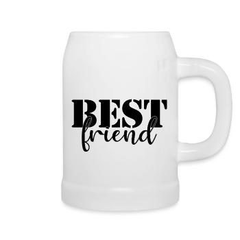 Best Friend Dog - Beer Mug - white - Right