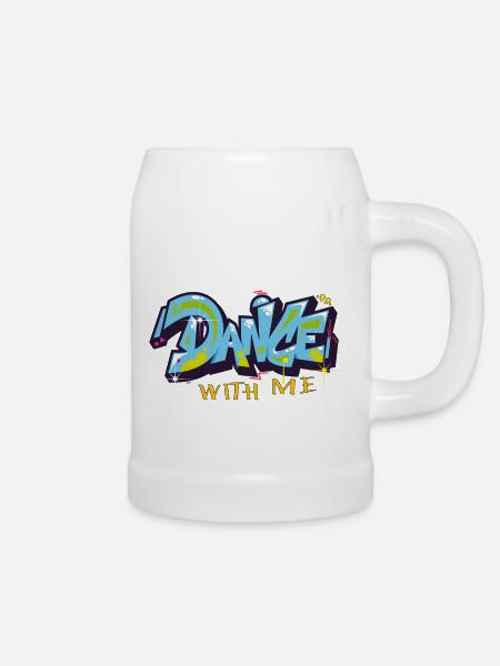 dance with me - Bierkrug - Weiß