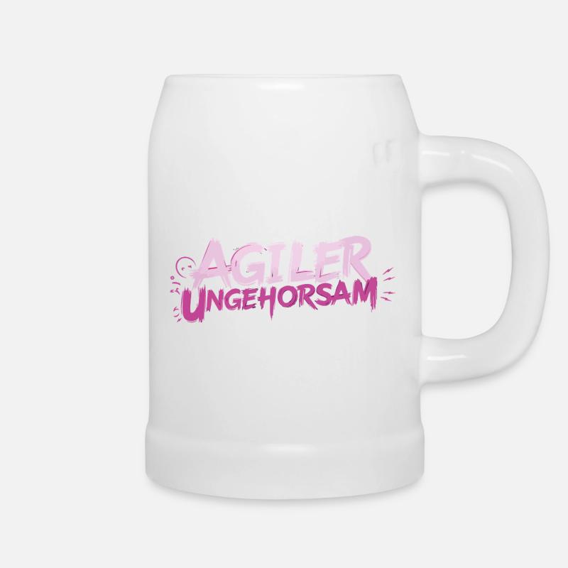 Agile Disobedience - Statement - Beer Mug - white