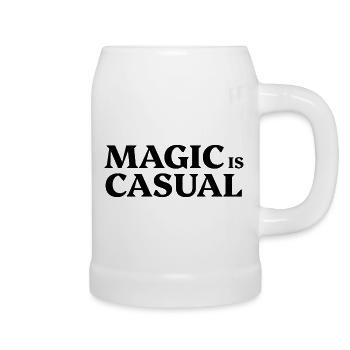 Magic is casual - Beer Mug - white - Right