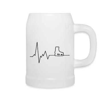 heartbeat skates - Beer Mug - white - Right