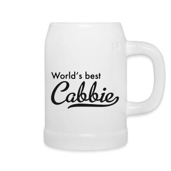 Chauffeur de taxi - Chope en céramique - blanc - Droite