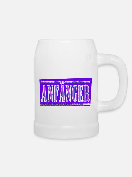 anfänger dunkel - Bierkrug - Weiß