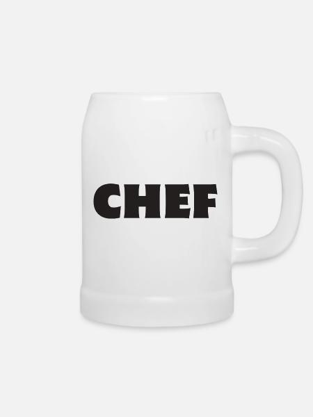 Chef Boss - Bierkrug - Weiß