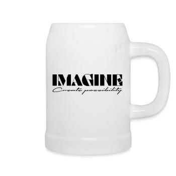 Imagine Create possibility - Beer Mug - white - Right