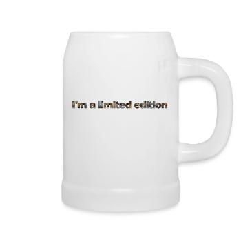 Ich bin eine limitierte Auflage - Bierkrug - Weiß - Rechts