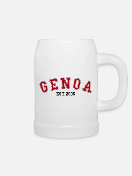 Genua Est. 2005 - Bierkrug - Weiß