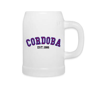 Cordoue Fondée en 1986 - Chope en céramique - blanc - Droite
