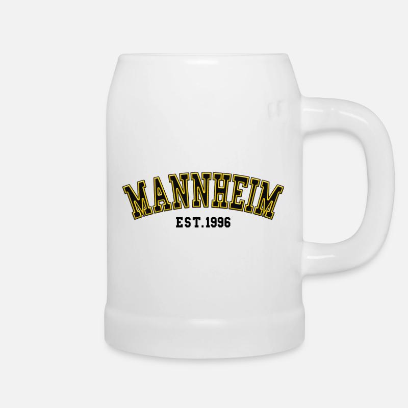 Mannheim gegründet 1996 - Bierkrug - Weiß