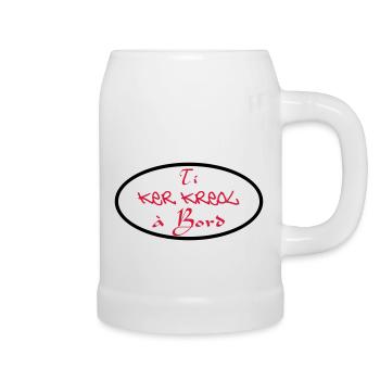 Ti ker Kreol Bord 02 - Bierkrug - Weiß - Rechts
