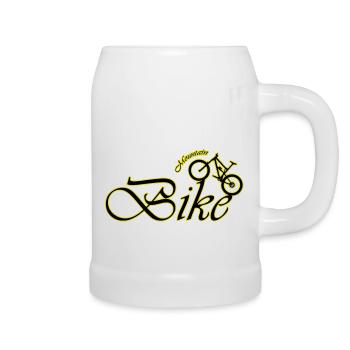 mountain bike - Chope en céramique - blanc - Droite