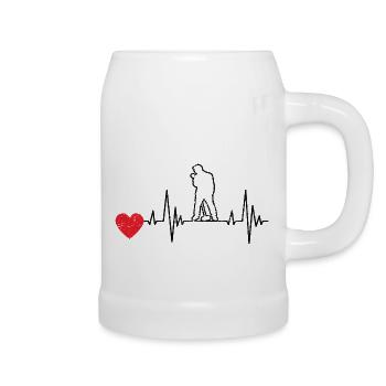 Singer Band Musicians Hobby singers Singing Singing - Beer Mug - white - Right